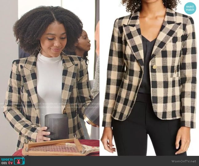 Smythe Patch Pocket Duchess Blazer worn by Eva (Mychala Lee) on All American Homecoming