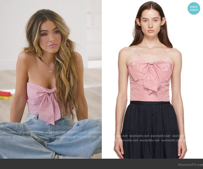 Staud Pink Atticus Camisole worn by Chrishell Stause on Selling Sunset