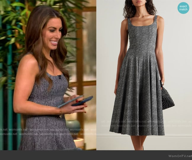 Staud Wells Fit & Flare Midi Dress worn by Alyssa Farah Griffin on The View