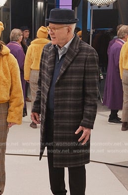 Charles's plaid coat on Only Murders in the Building