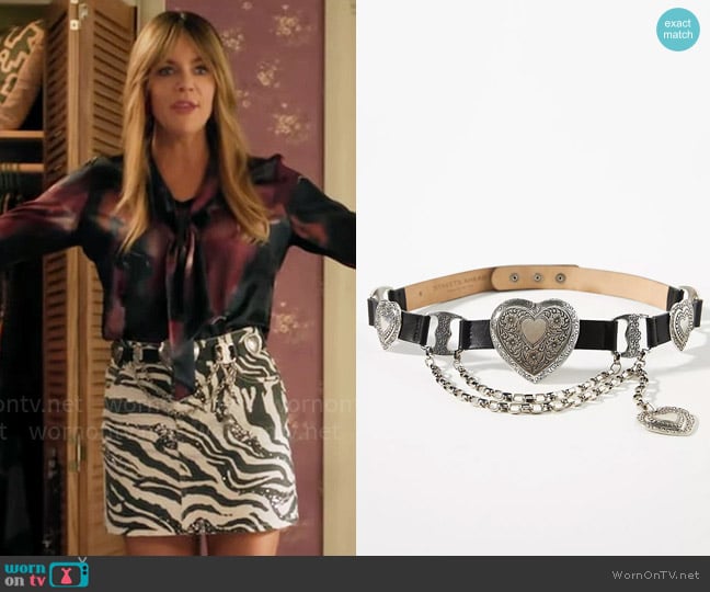 Streets Ahead Mia Heart Belt worn by Morgan Gillory (Kaitlin Olson) on High Potential