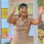 Tamron’s cowl neck top and pants on Tamron Hall Show