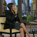 Taraji P. Henson’s black sandals on Live with Kelly and Mark