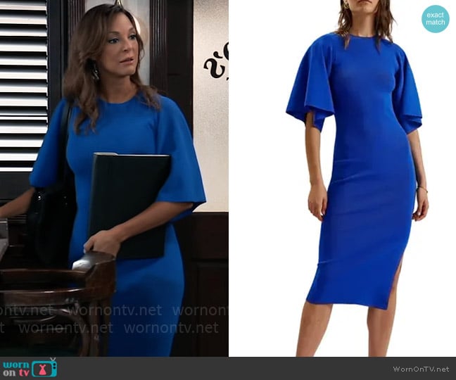 Ted Baker Lounia Dress worn by Natalia (Eva LaRue) on General Hospital