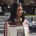 Thea’s striped cropped jacket on All American Homecoming