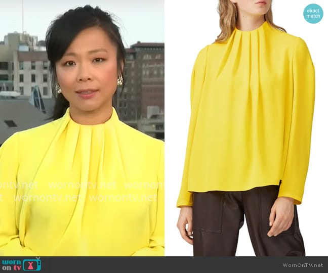 Tibi Esme Top worn by Weijia Jiang on CBS Mornings