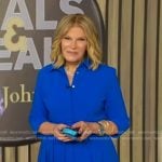 Tory’s blue belted shirtdress on Good Morning America