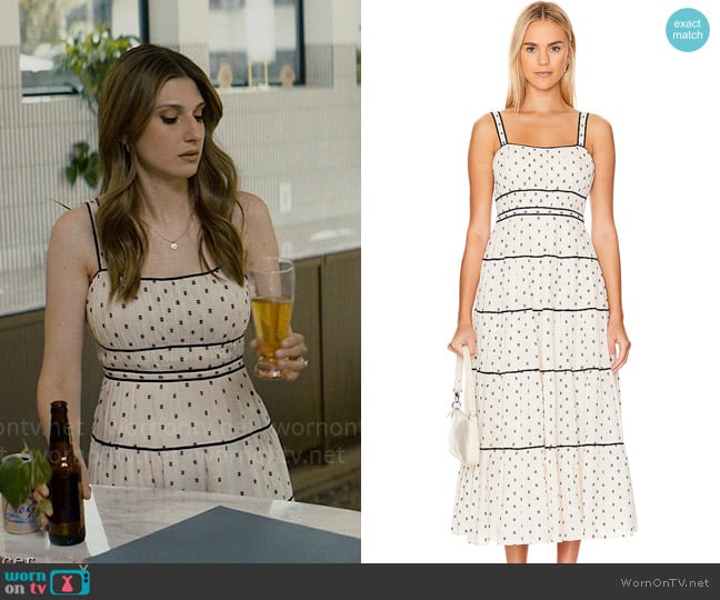 Ulla Johnson Clemente Dress worn by Rebecca (Emily Arlook) on Nobody Wants This