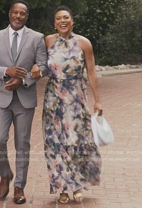 Aunty Vy’s floral maxi dress on Bel-Air