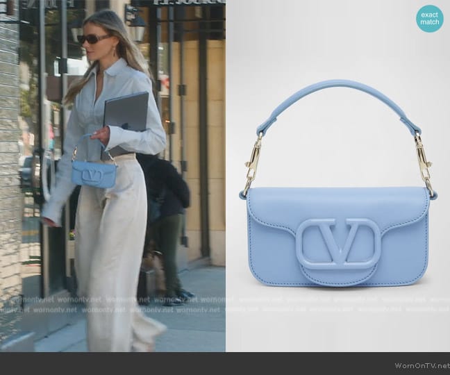 Valentino Garavani Loco Small VLOGO Chain Shoulder Bag worn by Alanna Gold on Selling Sunset