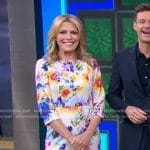 Vanna White’s floral sheath dress on Good Morning America