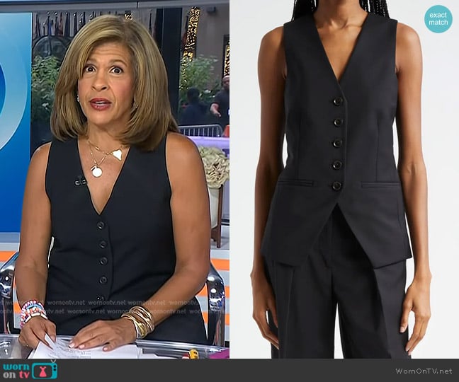 Veronica Beard Liff Vest worn by Hoda Kotb on Today