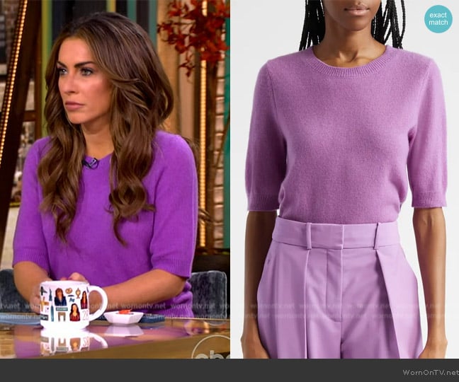 Veronica Beard Shana Cashmere Sweater worn by Alyssa Farah Griffin on The View