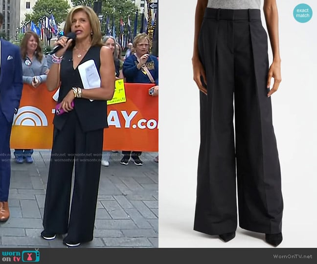 Veronica Beard Sonia Wide-Leg Pant worn by Hoda Kotb on Today