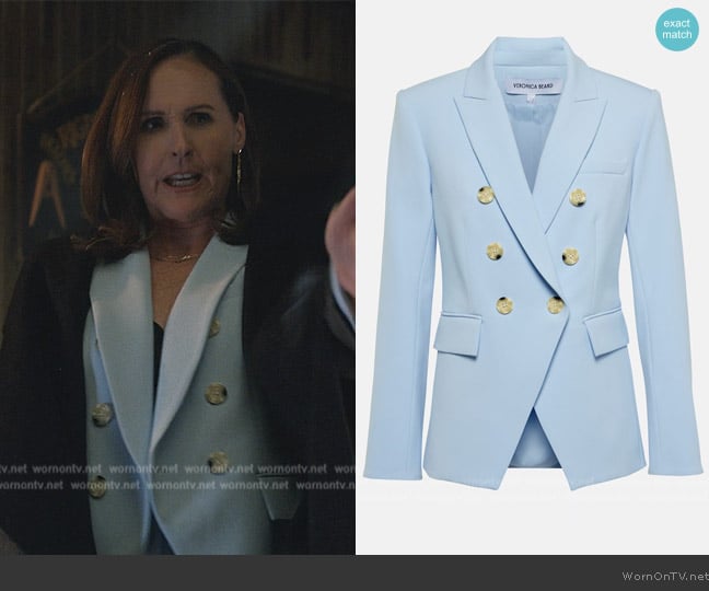 Veronica Beard Miller Dickey blazer worn by Bev Melon (Molly Shannon) on Only Murders in the Building