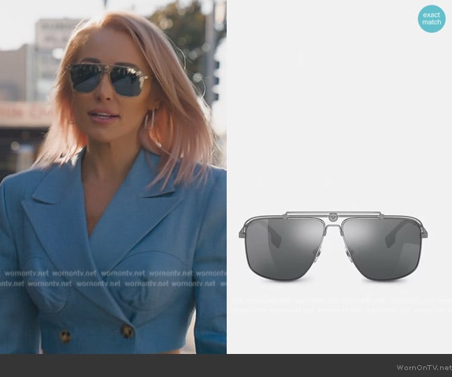 Versace Medusa Focus Sunglasses worn by Mary Fitzgerald on Selling Sunset