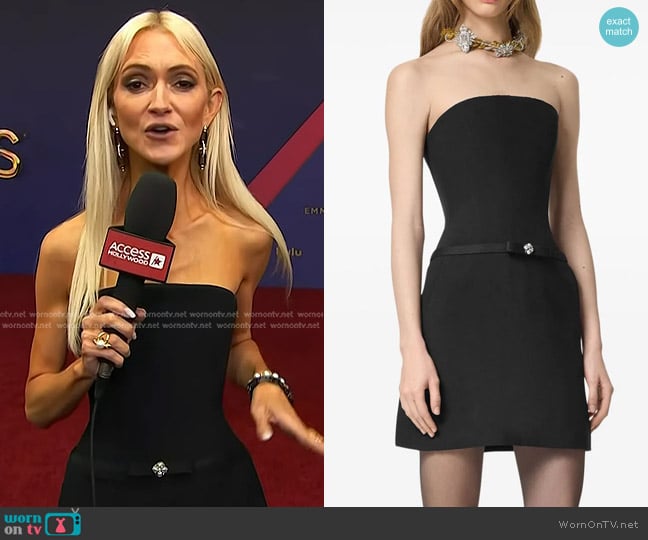 Versace Bow-detailing Mini Dress worn by Zanna Roberts Rassi on Today