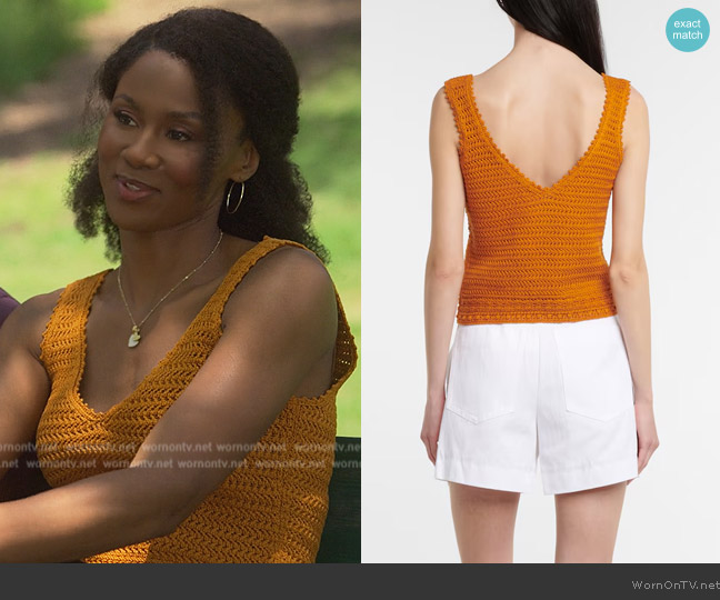 Vince Knit tank top worn by Jax Stewart (Emayatzy Corinealdi) on Reasonable Doubt