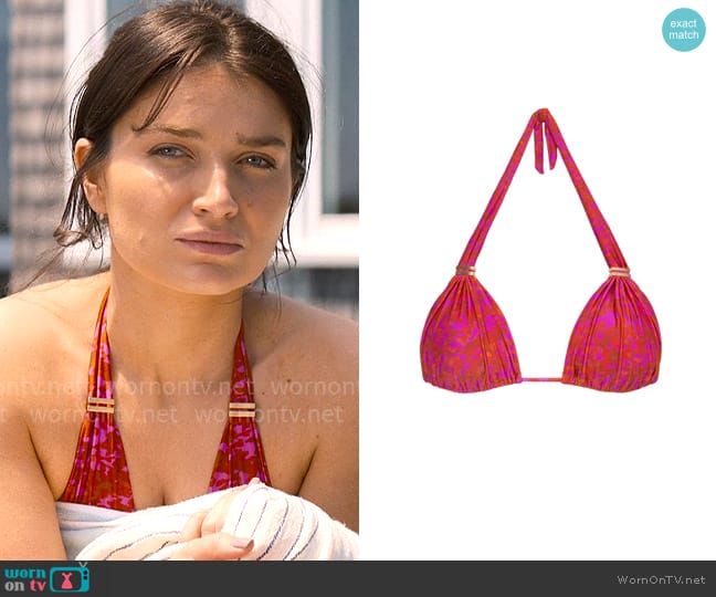 Vix Bia Bikini Top worn by Amelia Sacks (Eve Hewson) on The Perfect Couple