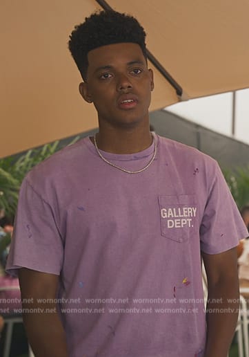 Will's purple tee and pants on Bel-Air