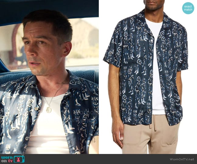 Wood Wood Brandon Jc Drapey Twill Button-up Shirt  worn by Orpheus ( Killian Scott) on Kaos