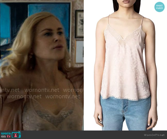 Zadig & Voltaire Christy Jac Leo Camisole worn by Greer Garrison Winbury (Nicole Kidman) on The Perfect Couple