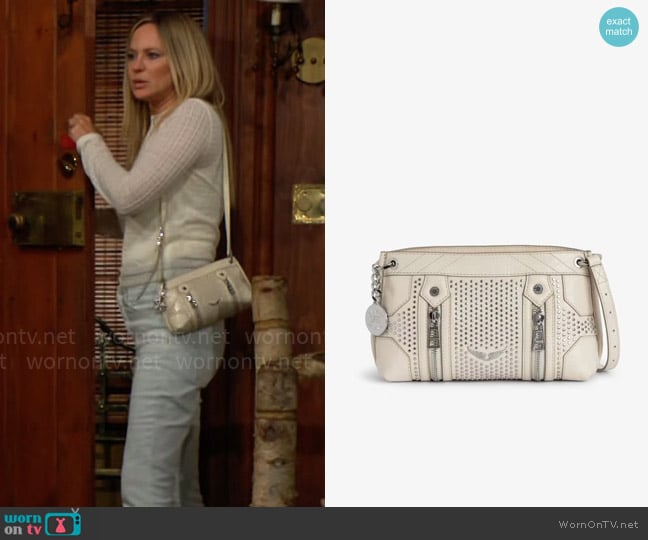 Zadig & Voltaire Sunny Mood Studs Bag worn by Sharon Newman (Sharon Case) on The Young and the Restless