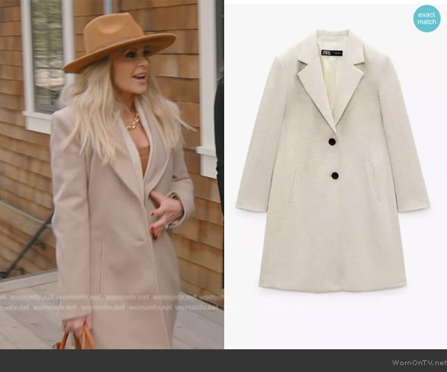 Zara Plush Coat worn by Tamra Judge on The Real Housewives of Orange County