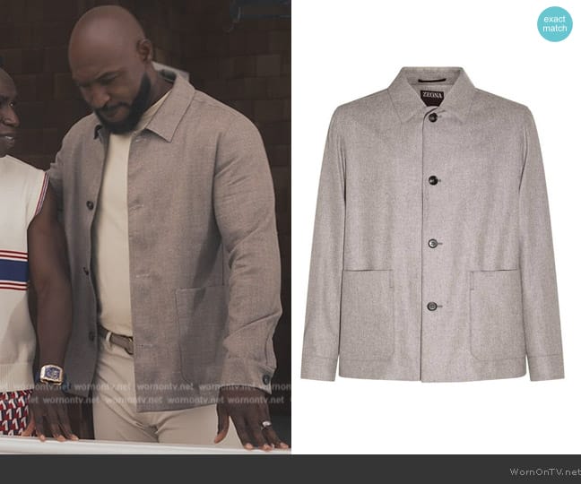 Zegna Natural wool blazer worn by Philip Banks (Adrian Holmes) on Bel-Air