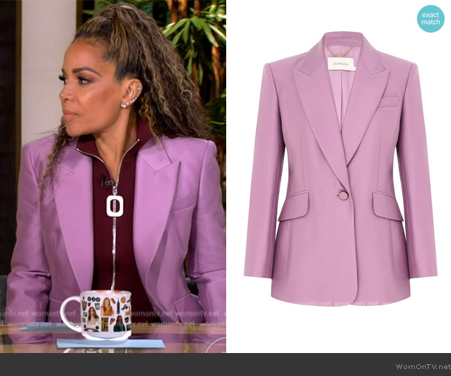 Zimmermann Illustration Tailored Jacket worn by Sunny Hostin on The View