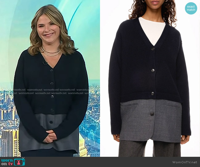 3.1 Phillip Lim Hybrid Knit Blazer worn by Jenna Bush Hager on Today