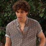 Aaron’s geometric print shirt on Days of our Lives