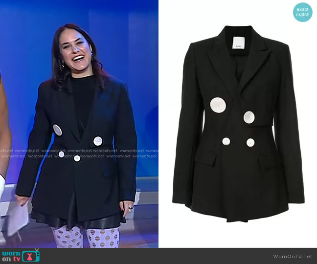 Acler Lynne Blazer worn by Donna Farizan on Today