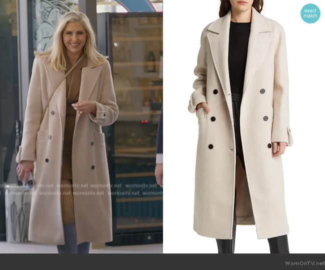 All Saints Millie Coat worn by Gina Kirschenheiter on The Real Housewives of Orange County