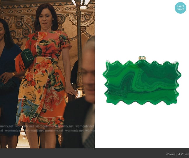 Cult Gaia Paloma Acrylic Clutch Bag worn by Elsbeth Tascioni (Carrie Preston) on Elsbeth