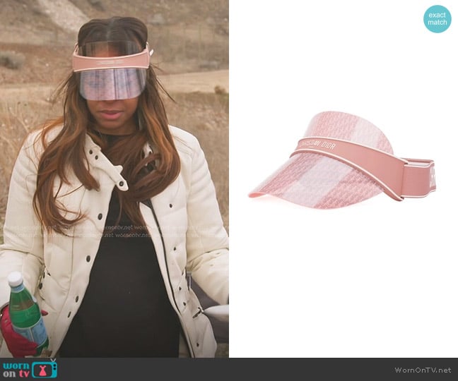 Dior V1U Visor Sunglasses in Pink worn by Mary Cosby on The Real Housewives of Salt Lake City