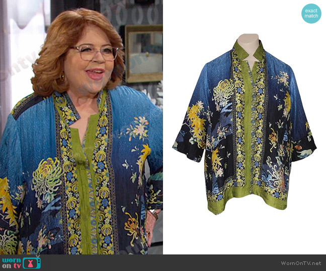 Dressori  Swing Shirt worn by Nancy Wesley (Patrika Darbo) on Days of our Lives