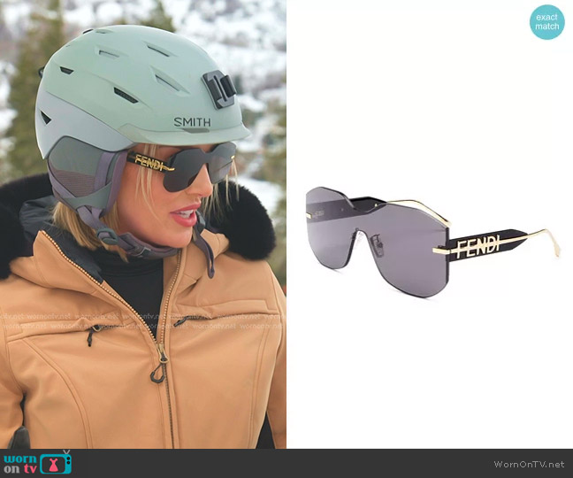 Fendi Shield Sunglasses worn by Whitney Rose on The Real Housewives of Salt Lake City