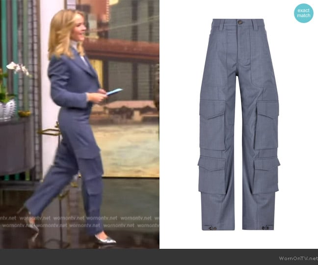 Golden Goose Deluxe Brand Straight-Leg Cargo Trousers worn by Sara Haines on The View