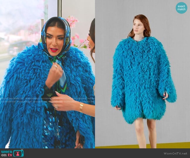 Gucci Extra Fine Mohair Coat worn by Bronwyn Newport on The Real Housewives of Salt Lake City