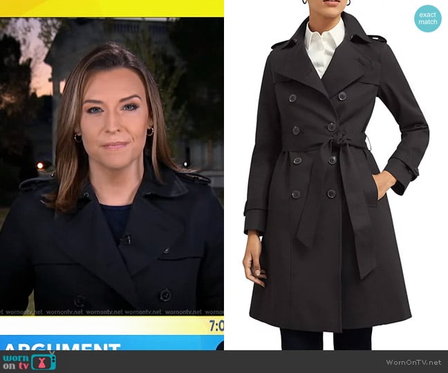 Mary’s black trench coat on Good Morning America