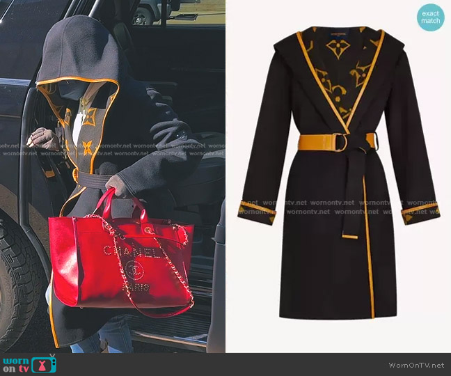 Louis Vuitton Hooded Wrap Coat worn by Mary Cosby on The Real Housewives of Salt Lake City