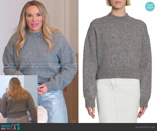 Jacquemus Jacquemus Alpaca-Wool Blend Sweater in Grey worn by Heather Gay on The Real Housewives of Salt Lake City