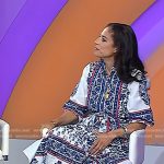 Jacqui Gifford’s white floral midi dress on Today