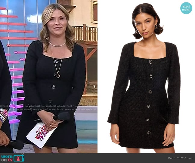 Jason Wu Collective Tweed Mini Dress worn by Jenna Bush Hager on Today