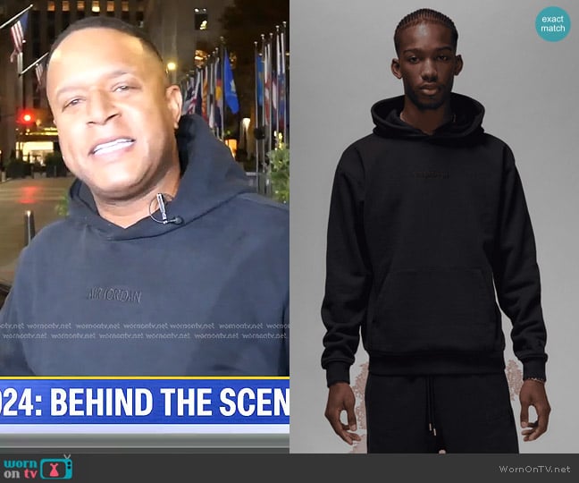 Jordan Jordan Fleece Hoodie worn by Craig Melvin on Today