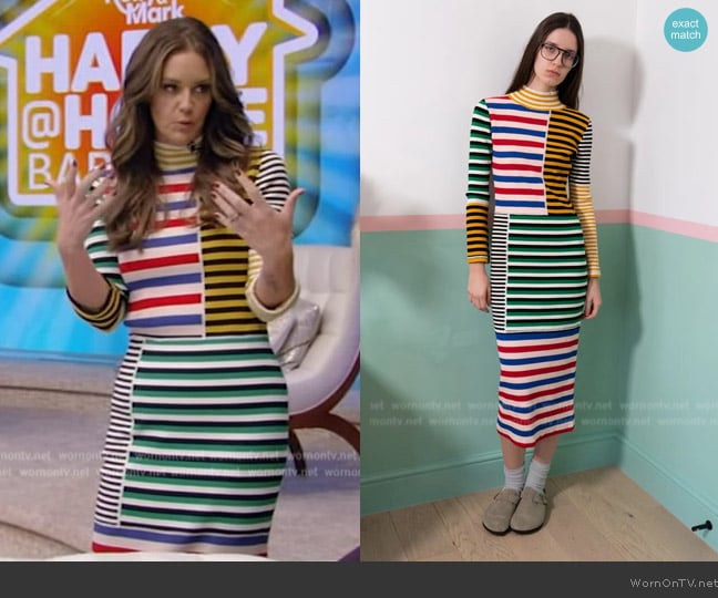 L F Markey Cecil Dress worn by Monica Mangin on Live with Kelly and Mark