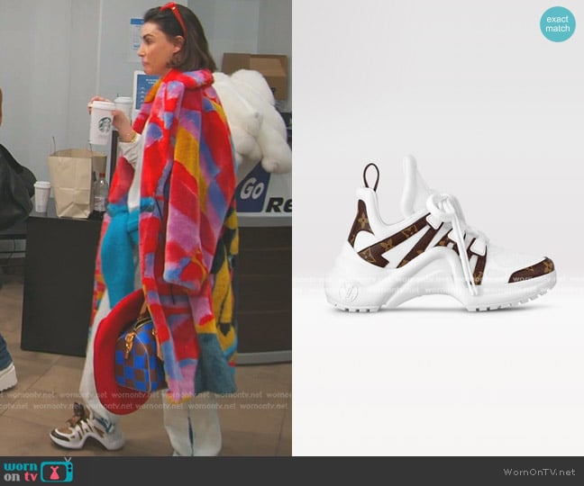 Louis Vuitton LV Archilight Sneakers worn by Bronwyn Newport on The Real Housewives of Salt Lake City