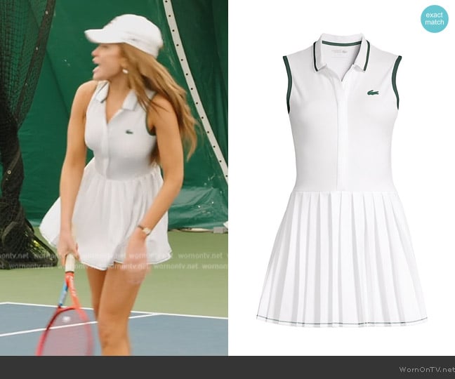 Lacoste Golf & Tennis Sleeveless Polo Pleated Dress worn by Brynn Whitfield on The Real Housewives of New York City