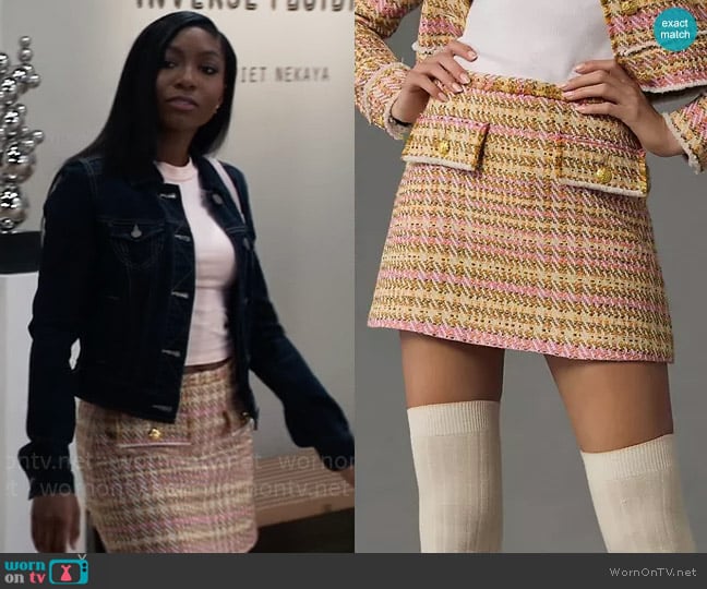 Le Superbe Ines Skirt worn by Trina Robinson (Tabyana Ali) on General Hospital